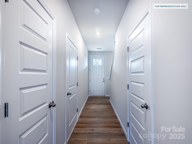 2535 Ruby Dixon Crossing Dr Unit 19, Gastonia, NC 28056 - hallway with dark wood-type flooring and recessed lighting