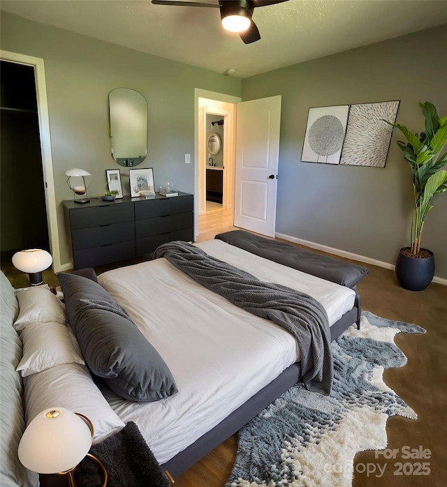 152 Mountainview St, Forest City, NC 28043 - bedroom with baseboards and a ceiling fan