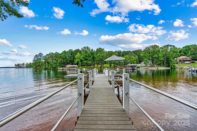 8218 Bright Water Ln, Denver, NC 28037 - dock area with a water view