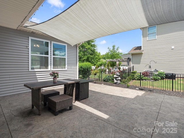 1305 Kings Grove Dr, York, SC 29745 - view of patio / terrace with outdoor dining area and fence
