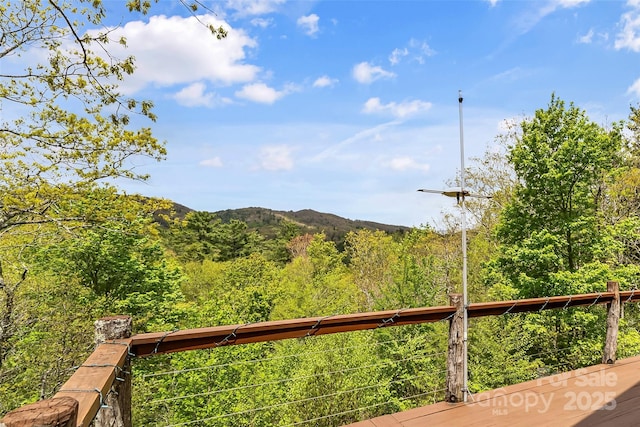 6338 W View Dr, Newland, NC 28657 - view of mountain background with a heavily wooded area
