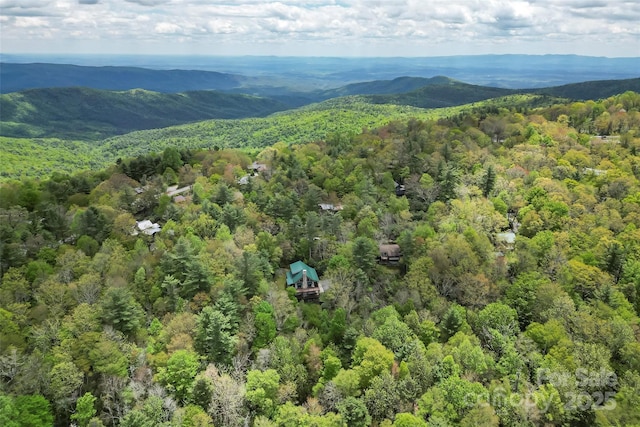 6338 W View Dr, Newland, NC 28657 - bird's eye view of a heavily wooded area and a mountain backdrop