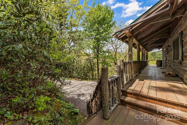 6338 W View Dr, Newland, NC 28657 - view of deck