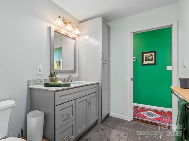 319 Twilight Way, Burnsville, NC 28714 - bathroom featuring tile patterned flooring, vanity, and toilet