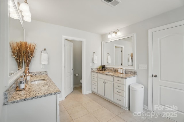16831 Alydar Commons Ln, Charlotte, NC 28278 - full bathroom with tile patterned floors and two vanities