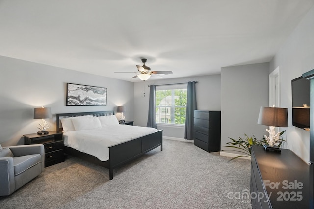 16831 Alydar Commons Ln, Charlotte, NC 28278 - bedroom with carpet floors and a ceiling fan