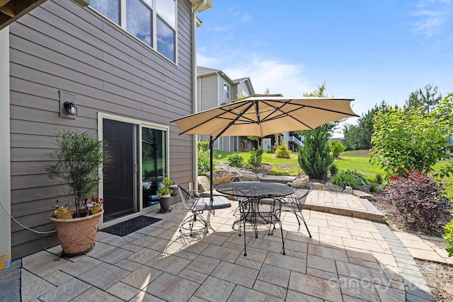 view of patio / terrace with outdoor dining area