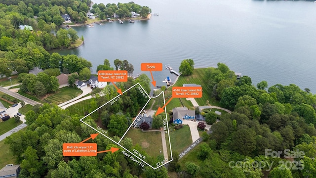 4516 Kiser Island Rd Unit 1, Terrell, NC 28682 - drone / aerial view of a nearby body of water