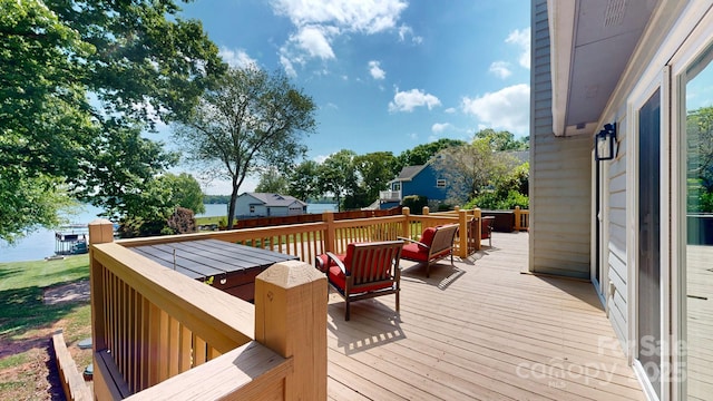 4516 Kiser Island Rd Unit 1, Terrell, NC 28682 - view of wooden deck
