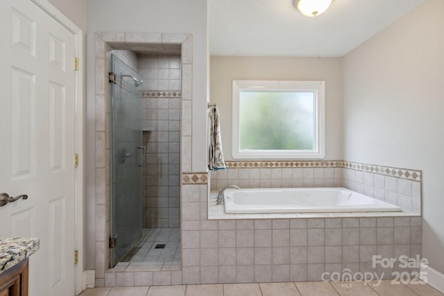 4516 Kiser Island Rd Unit 1, Terrell, NC 28682 - bathroom featuring tile patterned flooring, a shower stall, and a bath