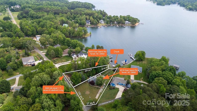 4516 Kiser Island Rd Unit 1, Terrell, NC 28682 - drone / aerial view of a nearby body of water