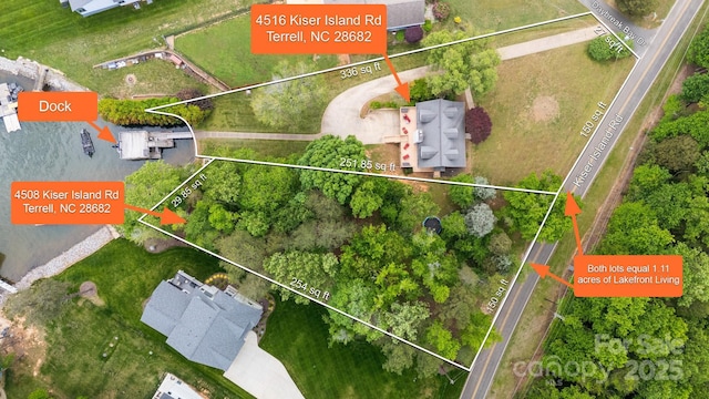 4516 Kiser Island Rd Unit 1, Terrell, NC 28682 - map / location with property boundaries highlighted