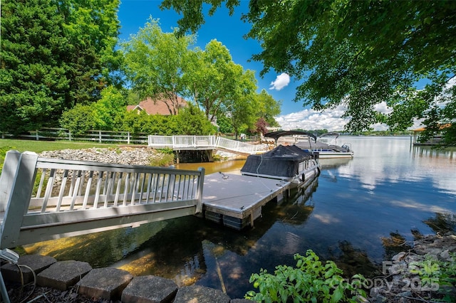 21216 Norman Shores Dr, Cornelius, NC 28031 - dock featuring a water view