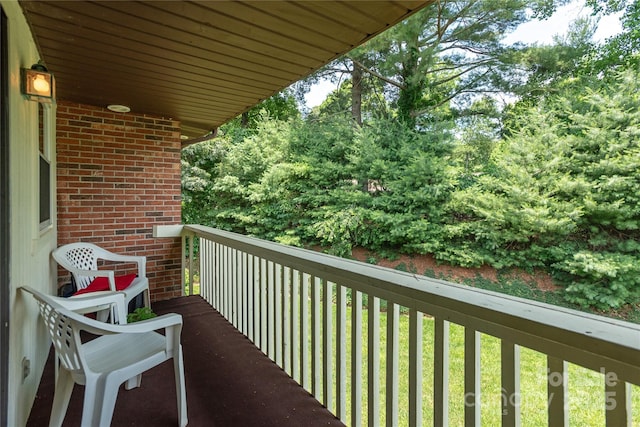 view of balcony