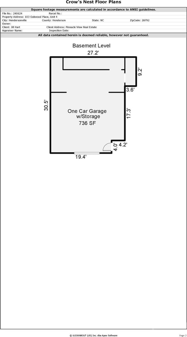 floor plan / room layout