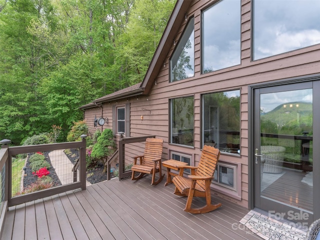 14 Bellewood Dr, Maggie Valley, NC 28751 - view of wooden deck