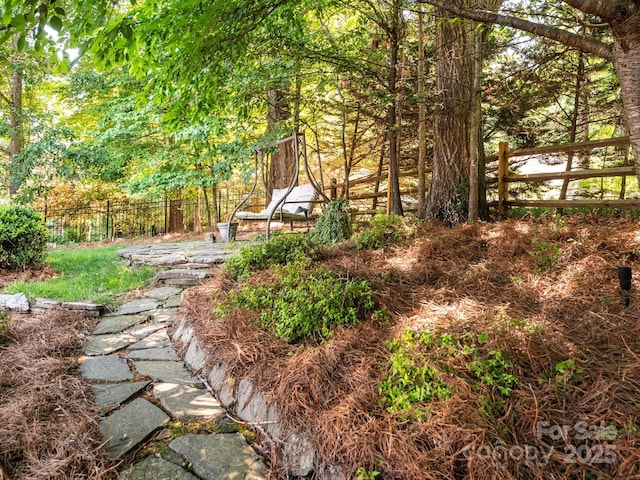 7040 Edenderry Dr, Charlotte, NC 28270 - view of yard featuring fence
