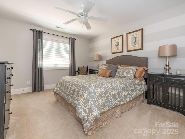 7040 Edenderry Dr, Charlotte, NC 28270 - carpeted bedroom featuring baseboards and ceiling fan