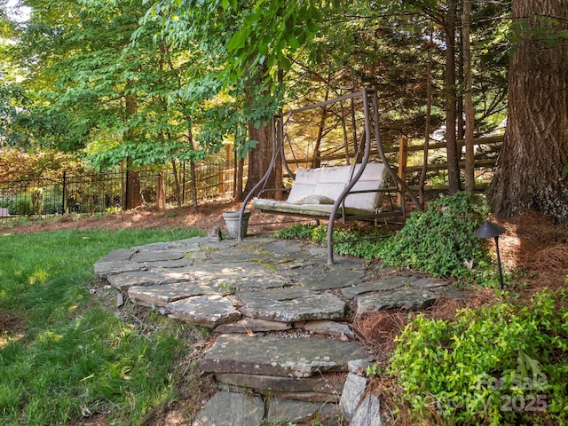 7040 Edenderry Dr, Charlotte, NC 28270 - view of yard featuring fence