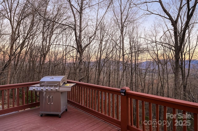 25 Licklog Ridge Rd, Fairview, NC 28730 - wooden deck featuring area for grilling