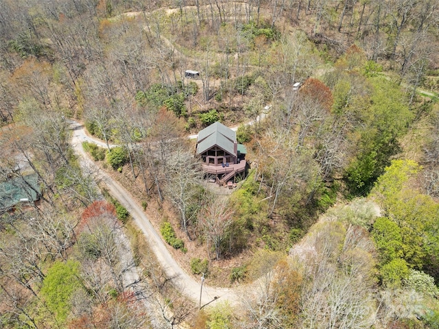 16 Sutton Knob Rd, Maggie Valley, NC 28751 - view from above of property featuring a heavily wooded area