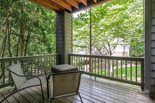 4 Yellow Owl Ct, Biltmore Lake, NC 28715 - view of wooden terrace