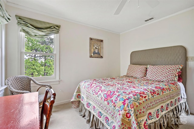 1795 Mckenzie Way N Unit 505, Old Fort, NC 28762 - carpeted bedroom featuring crown molding, baseboards, and a ceiling fan