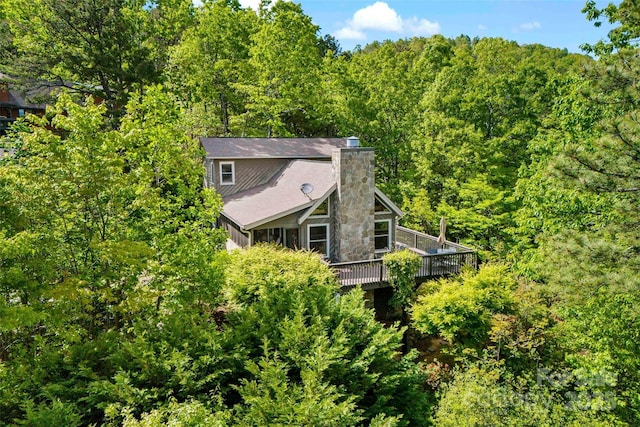 1795 Mckenzie Way N Unit 505, Old Fort, NC 28762 - aerial view of property and surrounding area featuring a heavily wooded area