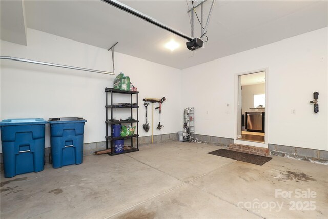 1809 Evergreen Dr, Charlotte, NC 28208 - garage with a garage door opener