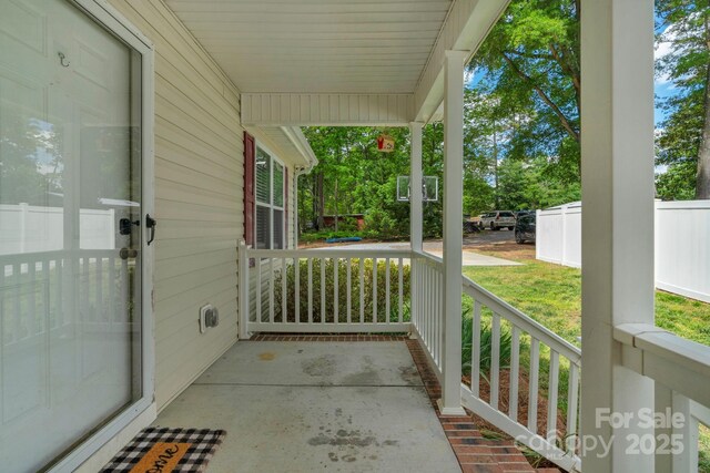 772 Austin Rd, New London, NC 28127 - view of patio featuring covered porch