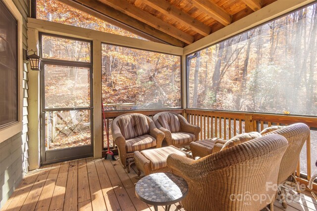 196 Juneberry Ln, Tuckasegee, NC 28783 - view of sunroom