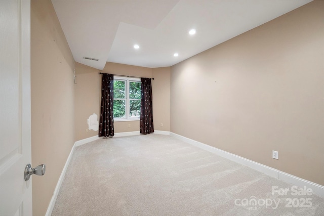 8216 Malibu Pointe Ln, Denver, NC 28037 - unfurnished room with recessed lighting, light carpet, and baseboards