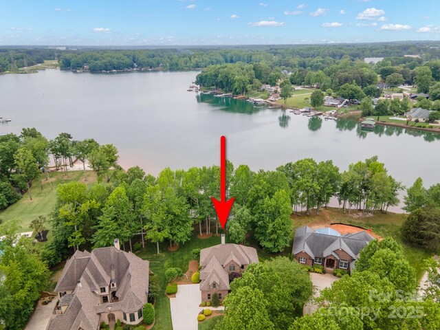 8216 Malibu Pointe Ln, Denver, NC 28037 - drone / aerial view of a large body of water