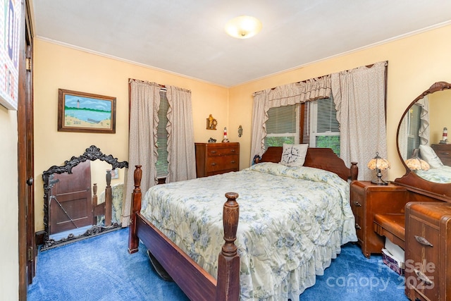 2556 Salem Church Rd, Lincolnton, NC 28092 - bedroom featuring carpet floors and crown molding