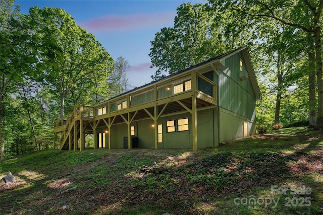 52 Reynolda Dr, Asheville, NC 28803 - rear view of property with a deck