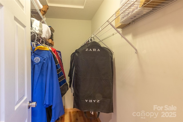980 S River Rd, Sylva, NC 28779 - walk in closet with wood finished floors