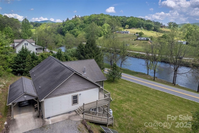 980 S River Rd, Sylva, NC 28779 - aerial view of property and surrounding area featuring a large body of water