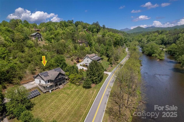 980 S River Rd, Sylva, NC 28779 - drone / aerial view of a forest and a large body of water