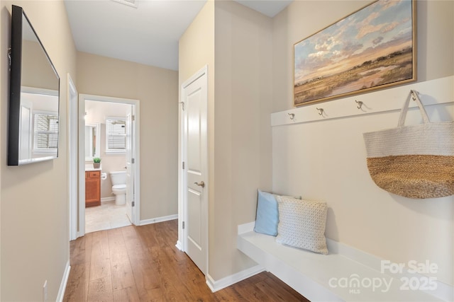 3211 Gilroy Dr, Fort Mill, SC 29707 - mudroom with hardwood / wood-style floors and baseboards