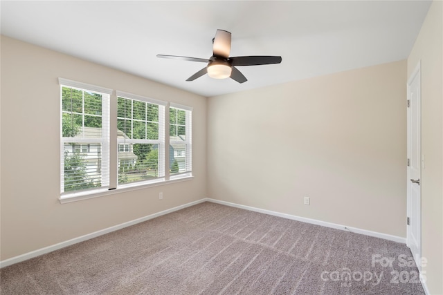 3211 Gilroy Dr, Fort Mill, SC 29707 - carpeted empty room featuring baseboards and a ceiling fan
