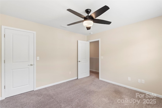 3211 Gilroy Dr, Fort Mill, SC 29707 - unfurnished bedroom with carpet flooring, baseboards, and ceiling fan