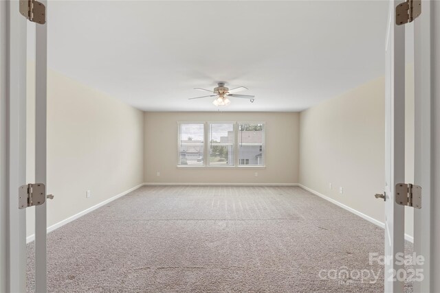 3211 Gilroy Dr, Fort Mill, SC 29707 - carpeted empty room with ceiling fan and baseboards