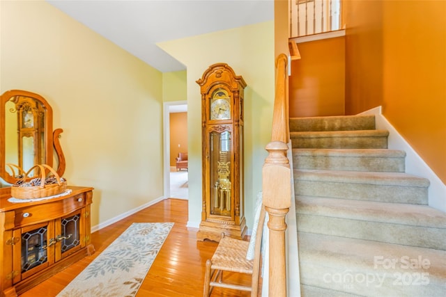 121 W Ashe Bridge Rd W, Marion, NC 28752 - staircase featuring wood finished floors and baseboards
