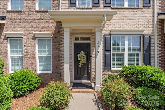 4313 Courtly Ln, Belmont, NC 28012 - view of exterior entry with brick siding