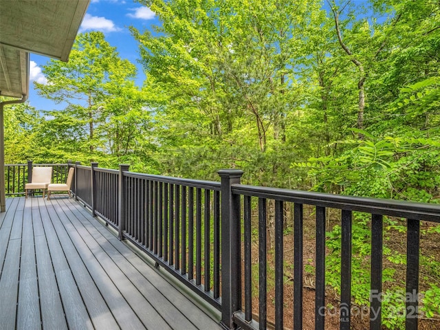 view of wooden terrace