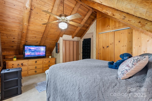 3763 Laurel Heights Dr, Morganton, NC 28655 - bedroom with wooden ceiling and light carpet
