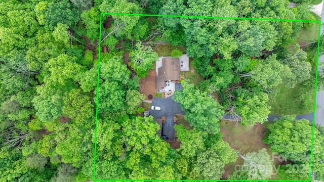 3763 Laurel Heights Dr, Morganton, NC 28655 - aerial view of property and surrounding area featuring property boundaries highlighted