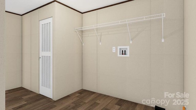 660 Pinehurst Rd, Ellenboro, NC 28040 - laundry room featuring wood finished floors and washer hookup