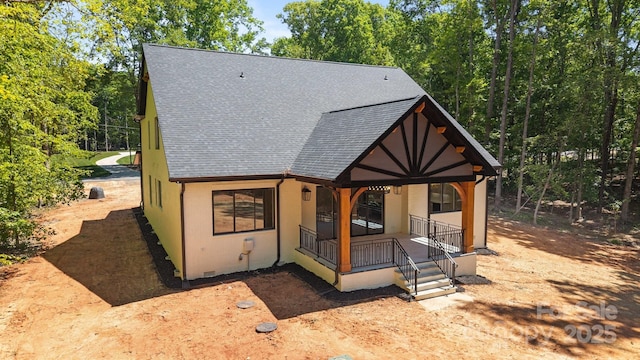 1408 Bloomsberry Ln, Waxhaw, NC 28173 - view of front of home with a shingled roof and a porch