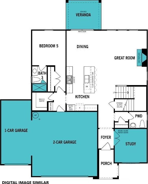 9945 Cask Way, Huntersville, NC 28078 - property floor plan